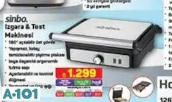 SİNBO IZGARA&TOST MAKİNESİ